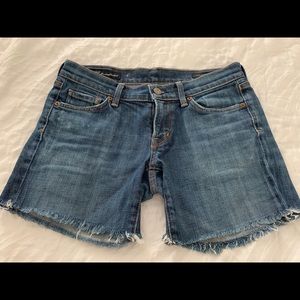 Denim cut-off shorts